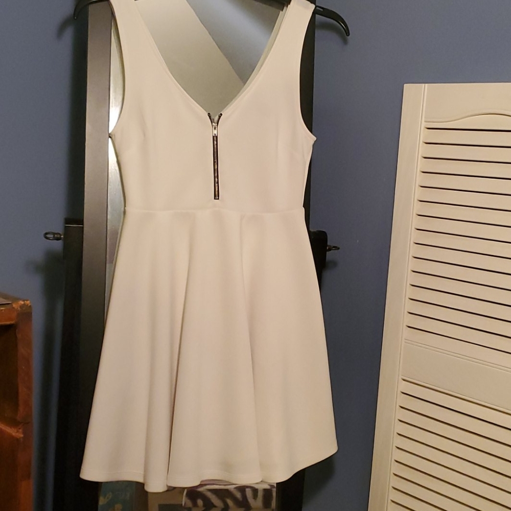 White scuba dress